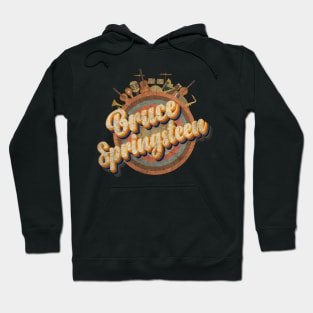 Tour Music Designs Vintage Retro - The Boss Hoodie